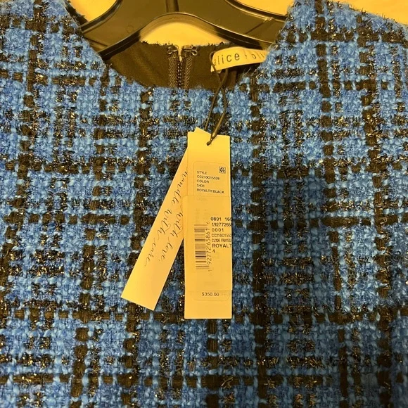 Alice + Olivia clyde frayed tweed Mini Dress - Picture 3 of 3